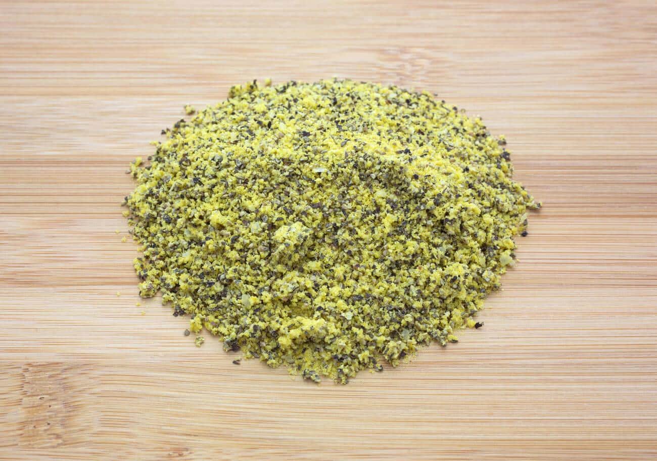 lemon pepper seasoning on the table