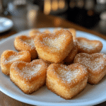 French toast, churro bites, heart-shaped French toast, cinnamon sugar, sweet breakfast, churro French toast, easy French toast, brunch recipe