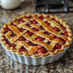 fresh strawberry pie, easy strawberry pie, summer pie, strawberry dessert, homemade strawberry pie