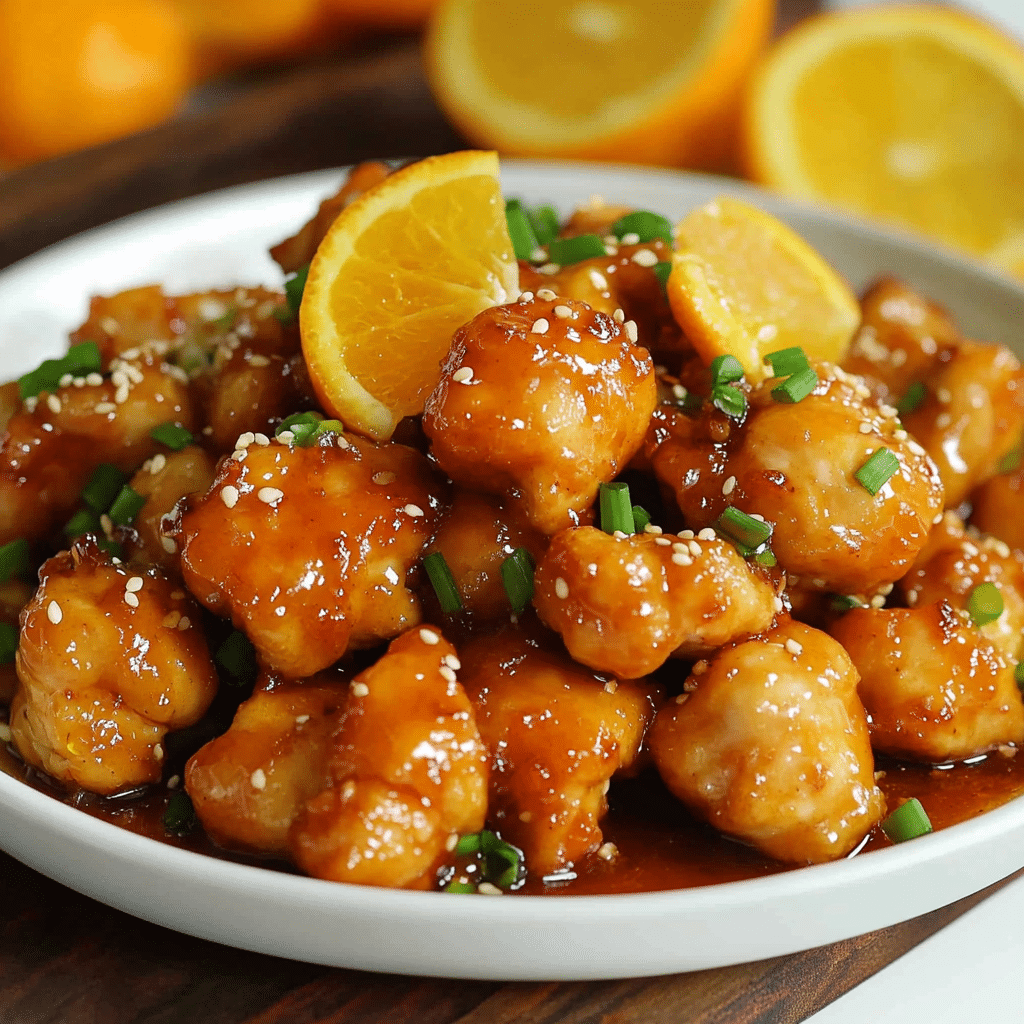 Asian Glazed Orange Chicken