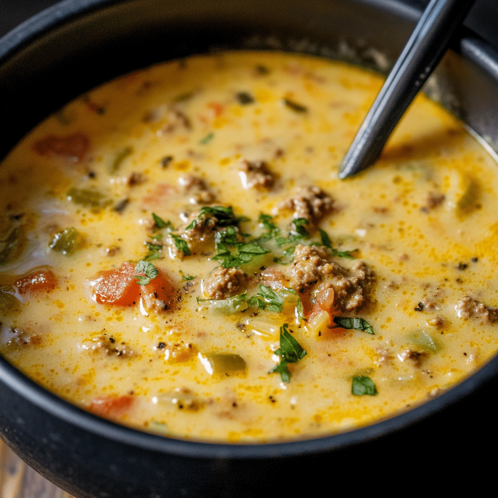 Cheeseburger Soup