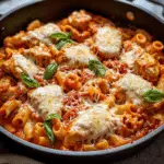 Chicken Parmesan Pasta Skillet