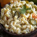 Classic Dill Pickle Macaroni Salad