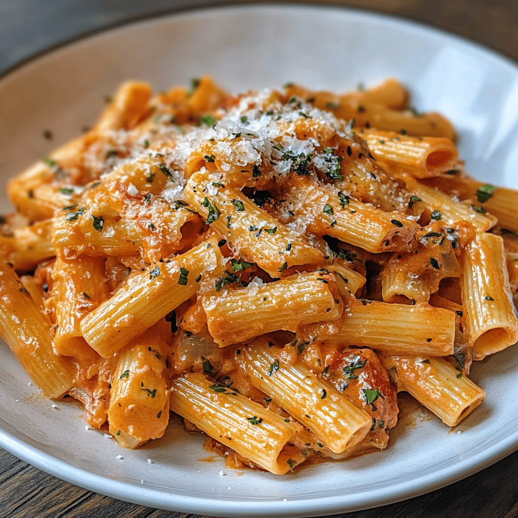 Creamy Tomato Garlic Pasta