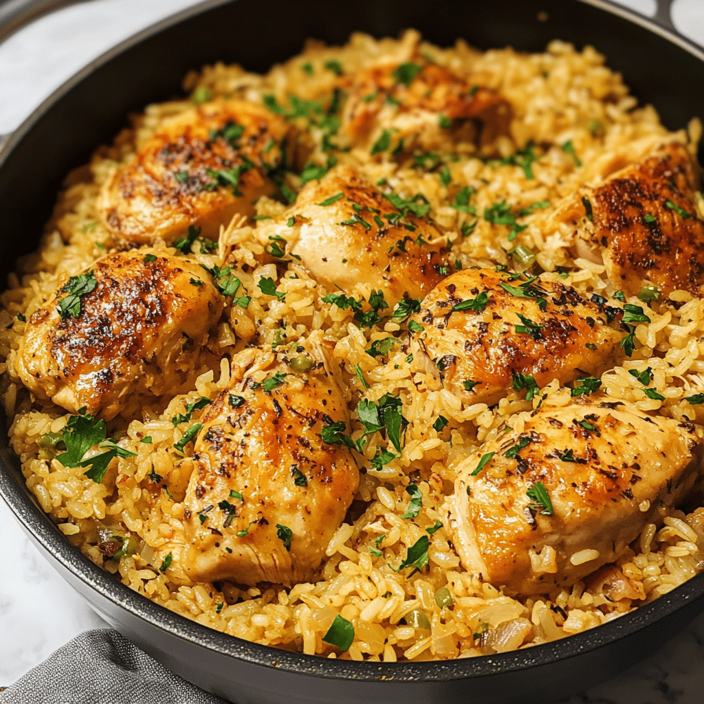 One Pot Chicken and Rice Pilaf