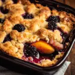 Peach Blackberry Cobbler