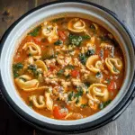 Slow Cooker Tortellini Soup