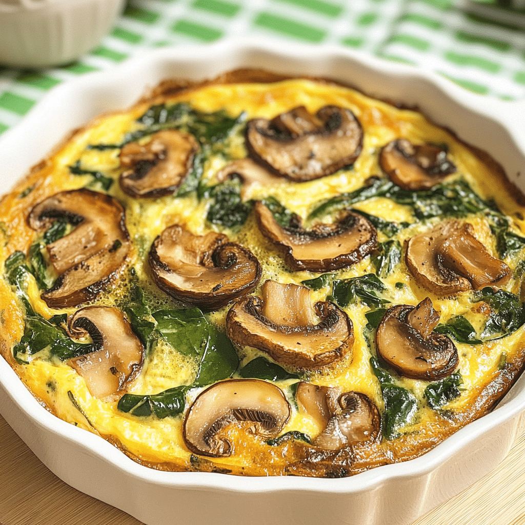 Spinach and Mushroom Frittata