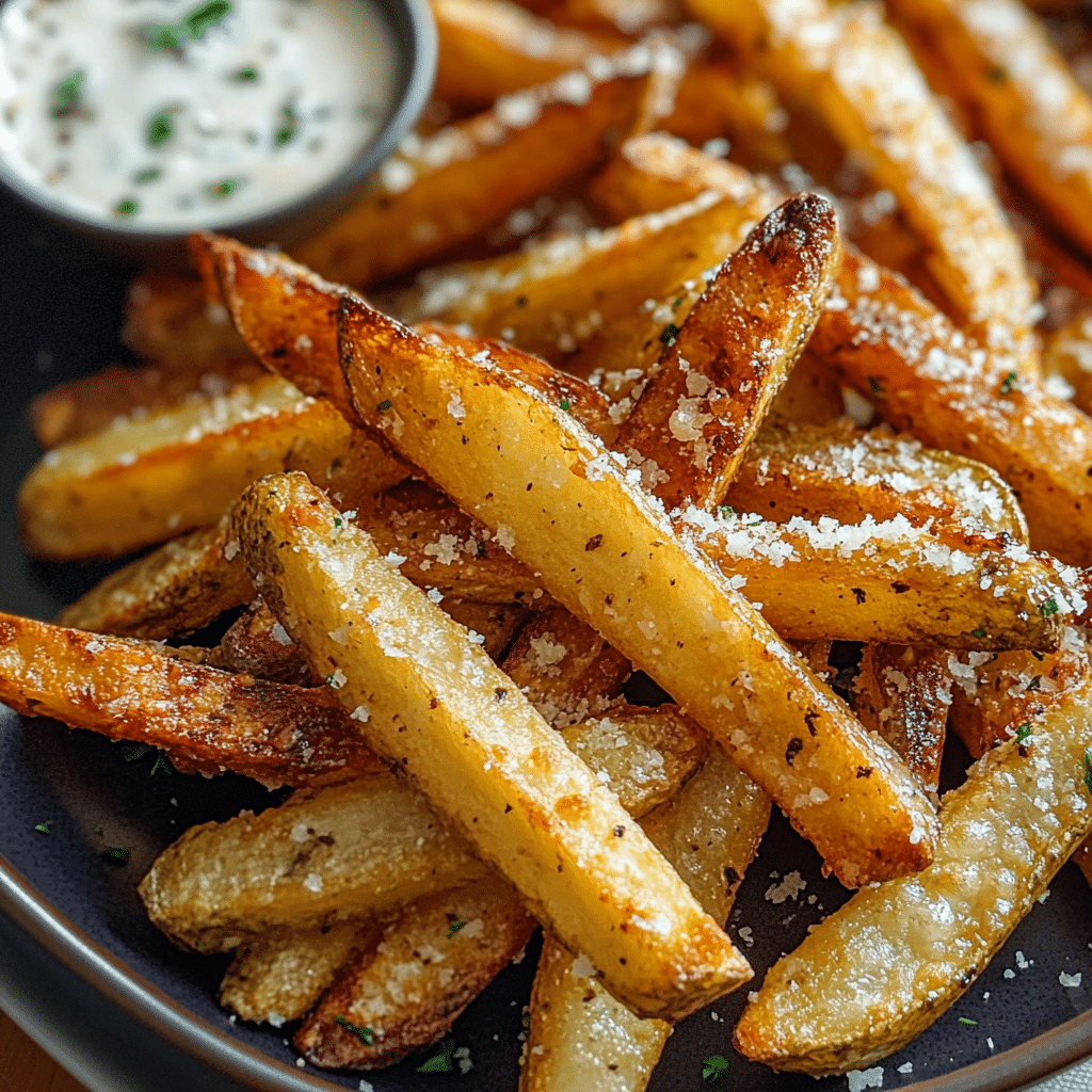 Air Fryer Garlic Parmesan Fries