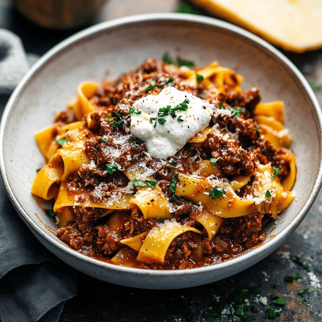 Beef Ragu with Pappardelle