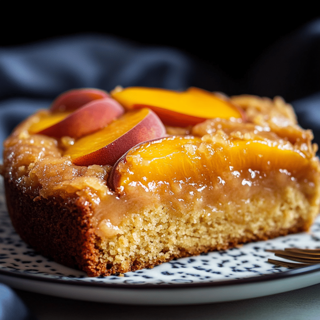 Brown Sugar Peach Cake