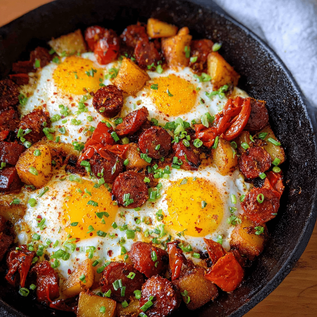 Chorizo and Eggs Skillet