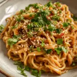 Cold Sesame Noodles with Spicy Peanut Sauce