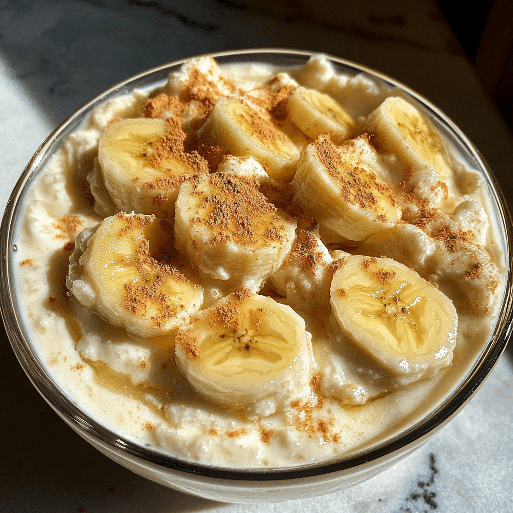 Cottage Cheese Banana Pudding