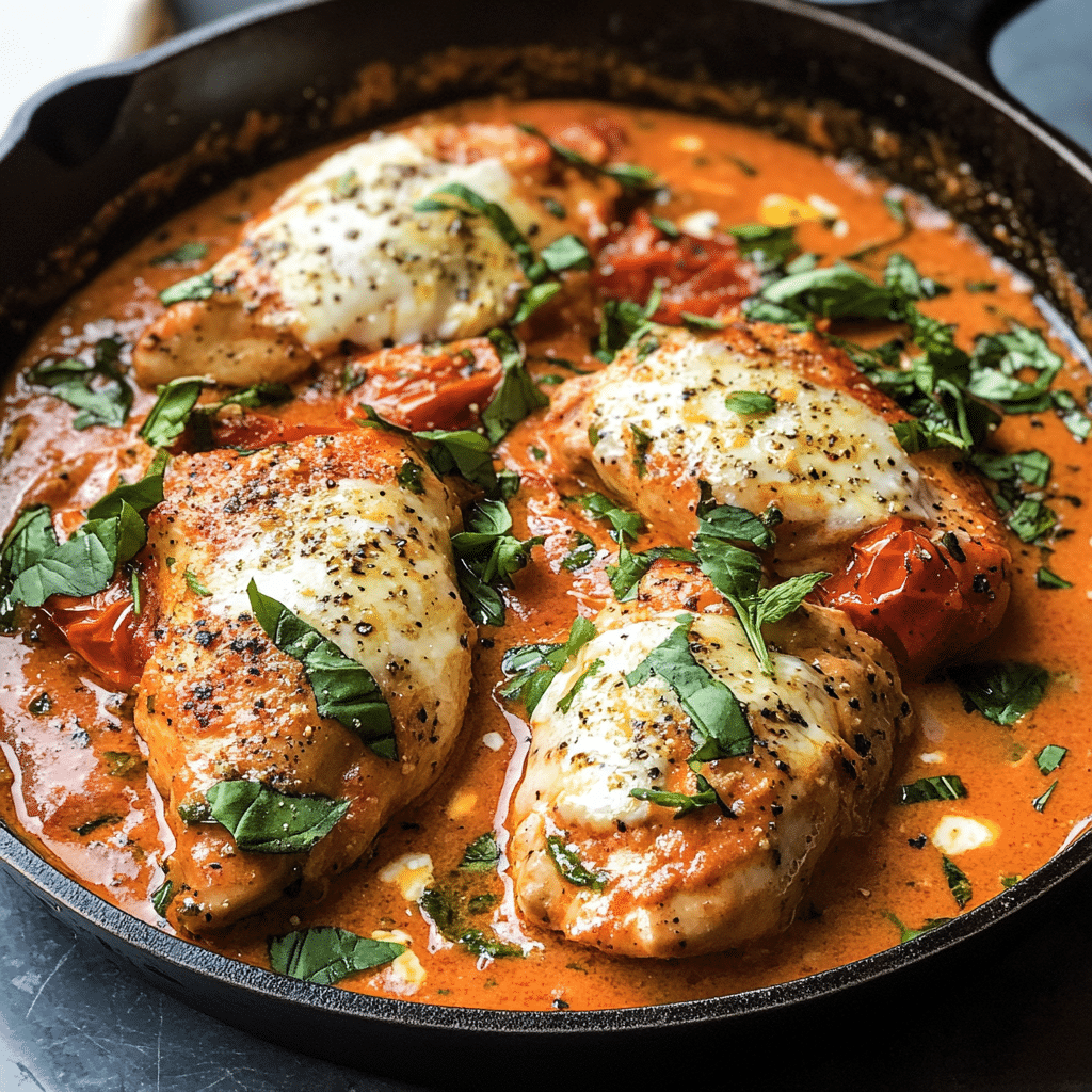 Creamy Tomato Chicken Skillet