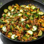 Ground Beef and Zucchini Skillet