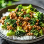 Ground Chicken & Broccoli Stir Fry