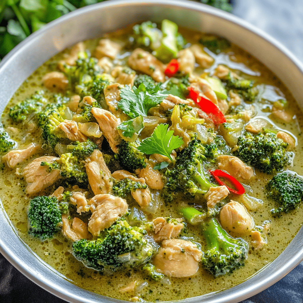 Ground Chicken Thai Green Curry