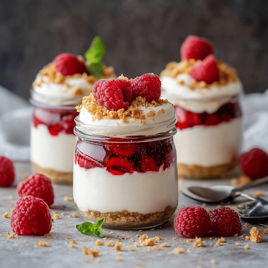 High Protein Cheesecake Jars