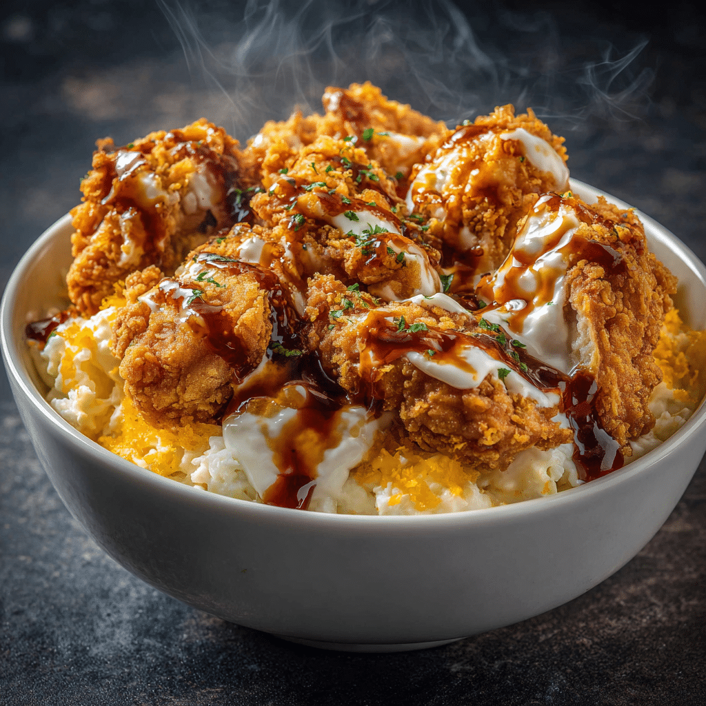 Homemade KFC Chicken Bowls