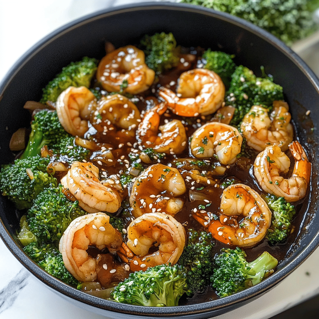 Honey Garlic Shrimp & Broccoli