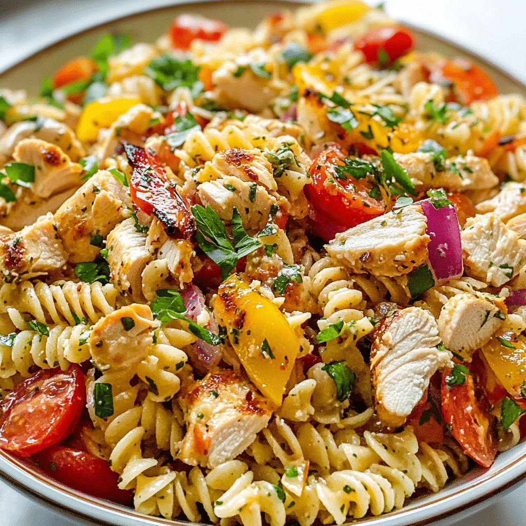 Italian Chicken Pasta Salad