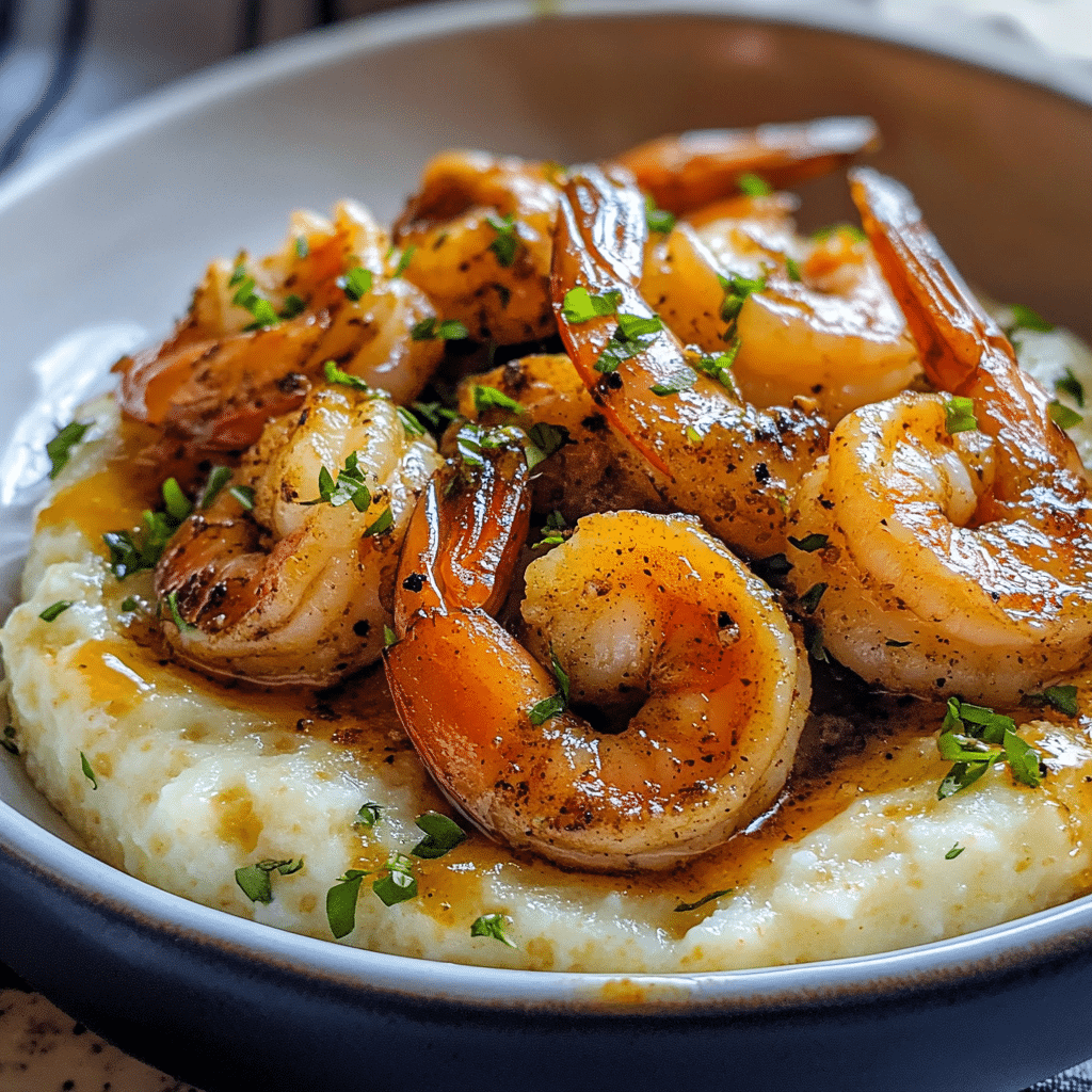 Jerk Shrimp & Cheesy Grits