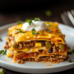 Layered Mexican Tortilla Casserole
