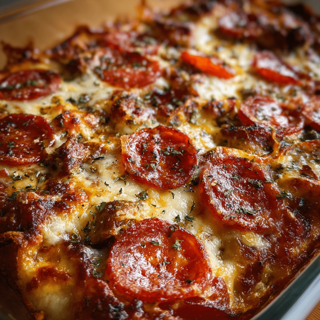 Low Carb Pizza Casserole