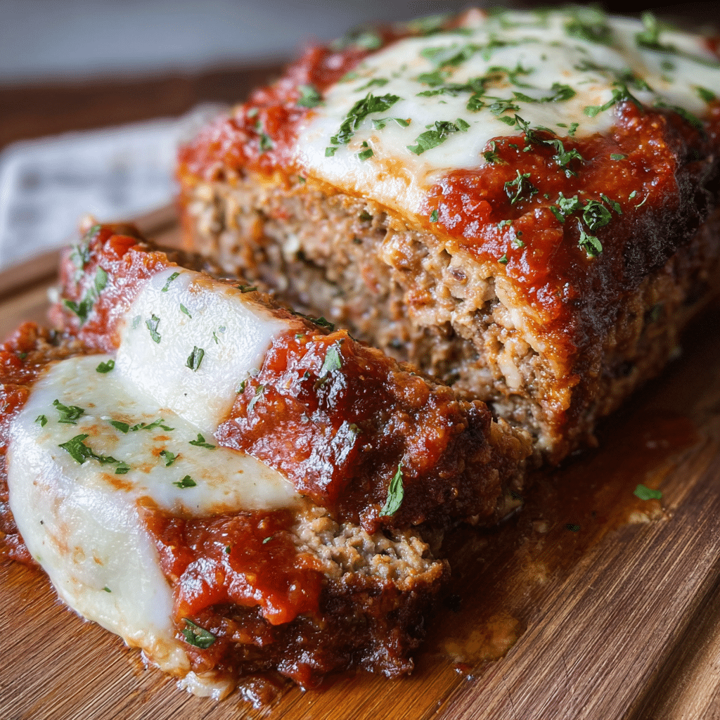 Parmesan Meatloaf with Marinara & Mozzarella