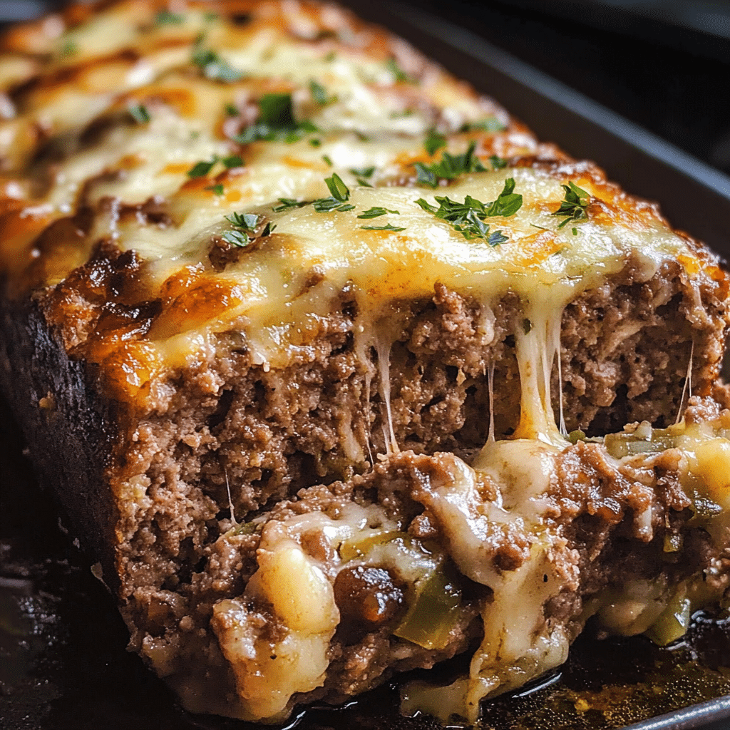Philly Cheesesteak Meatloaf