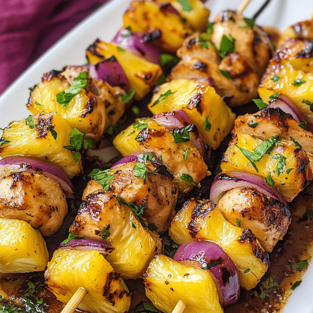 Pineapple Chicken Kabobs