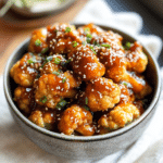 Sticky Sesame Cauliflower
