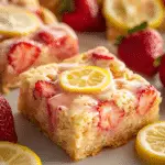 Strawberry Lemon Blondies