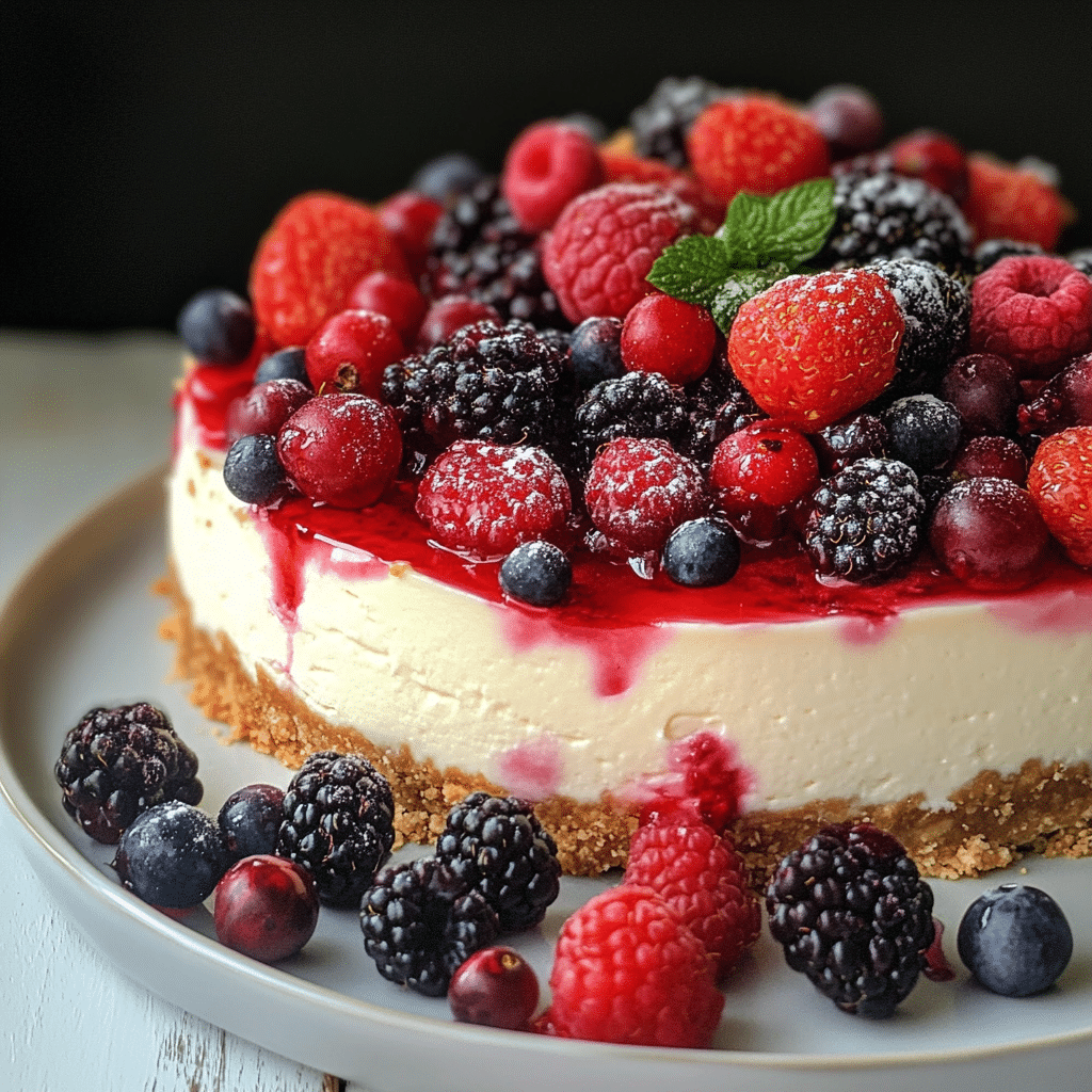 Summer Berry Cheesecake Delight