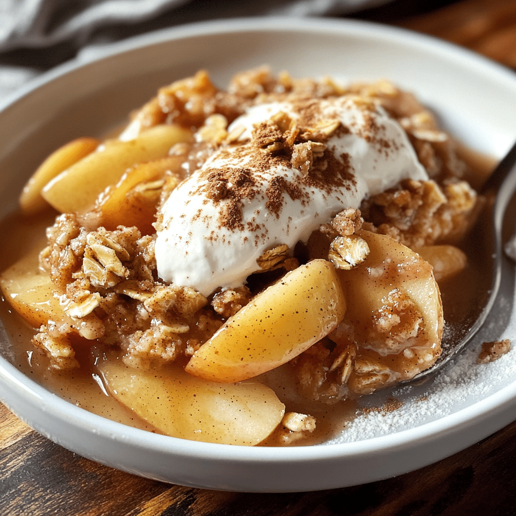 Apple Crisp with Oats and Cinnamon