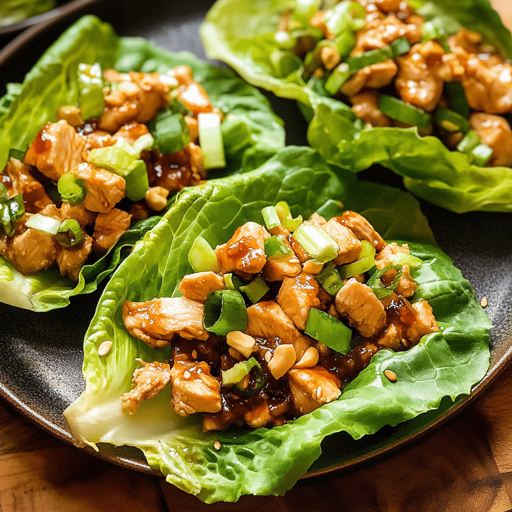 Asian Chicken Lettuce Wraps