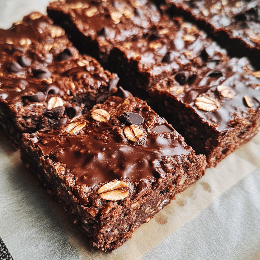 Baked Chocolate Oatmeal Bars