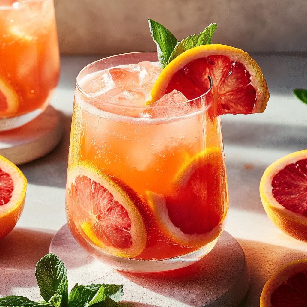 Blood Orange Mocktail Spritzer