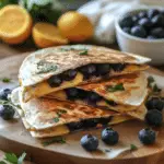 Blueberry Breakfast Quesadilla