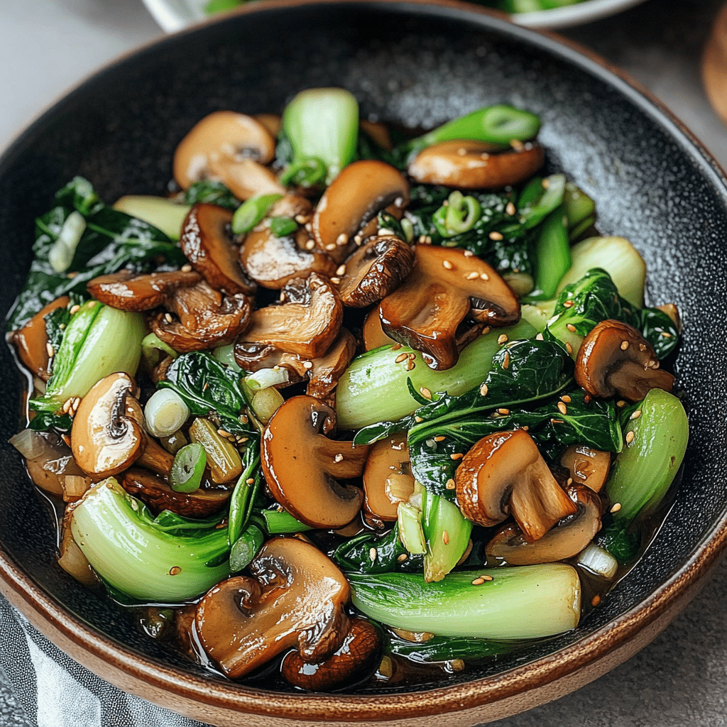 Bok Choy & Mushroom Stir-Fry