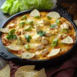 Chicken Enchilada Dip with Homemade Tortilla Graves