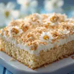 Coconut Topped Lazy Daisy Cake