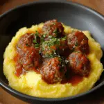 Creamy Polenta & Meatballs Recipe
