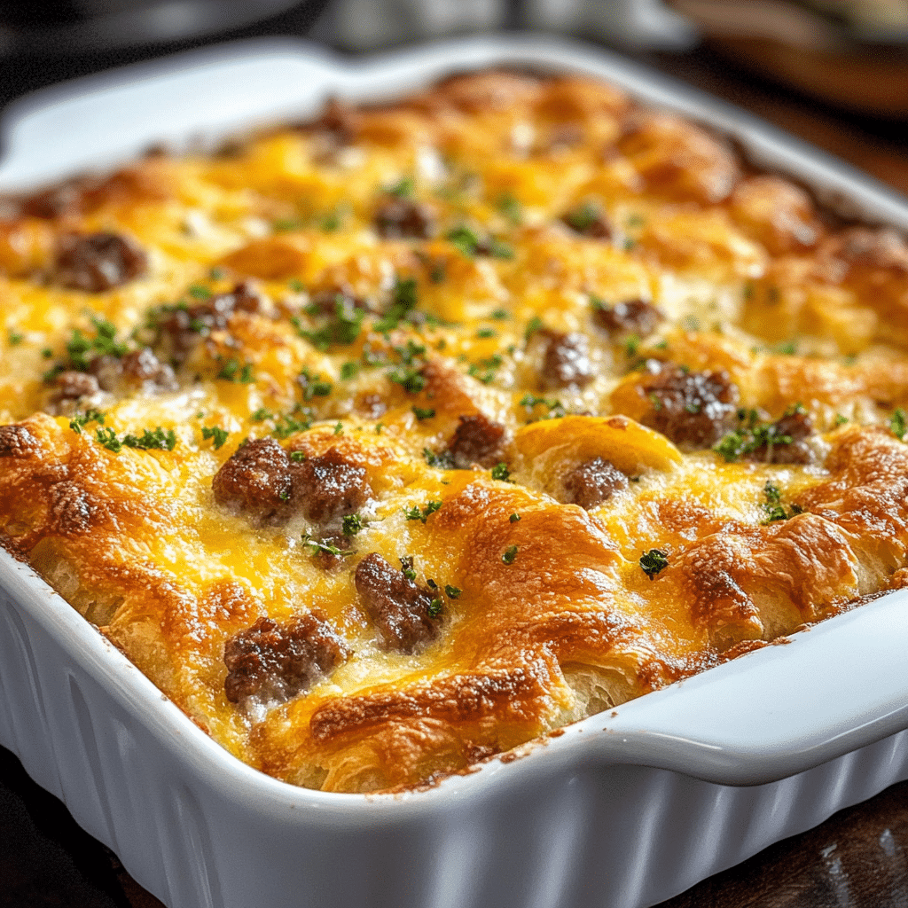 Crescent Roll Breakfast Casserole