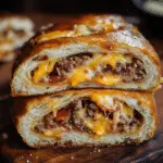 Garbage Bread with Cheesy Bacon & Beef Filling