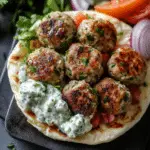 Greek Turkey Meatball Gyro with Tzatziki Recipe