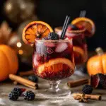 Halloween Mocktail with Fruit and Cinnamon