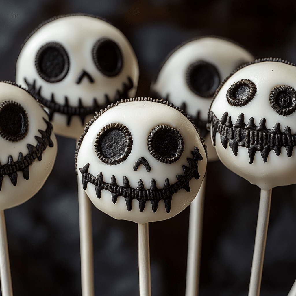 Jack Skellington Oreo Pops