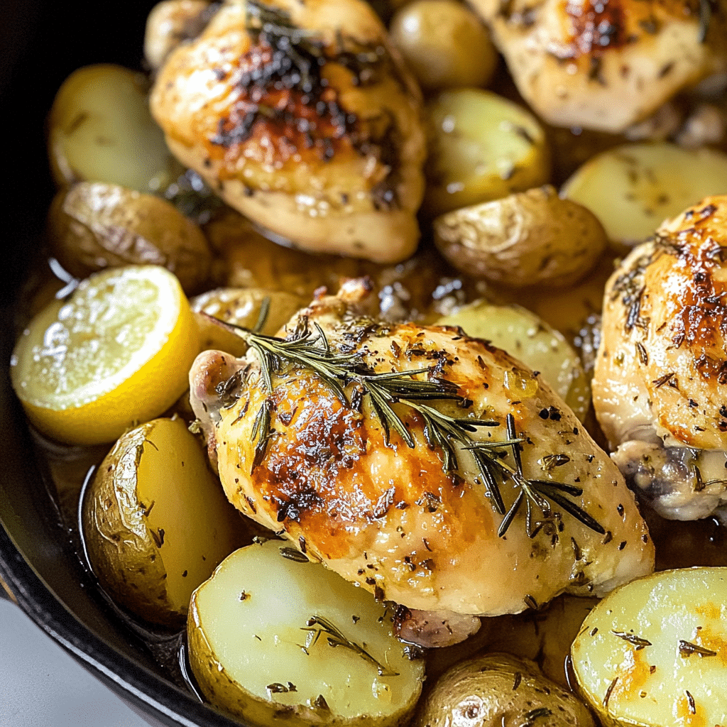 Lemon Rosemary Chicken and Potatoes